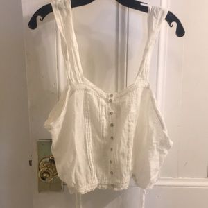 Free People white cropped cami